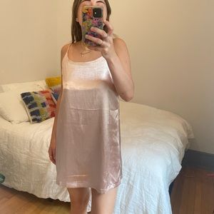 Urban Outfitters Metallic Pink Dress